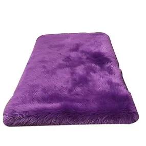 100cm purple Plush round bedroom carpet round cushion AZ1923