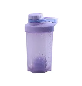 12*18CM purple Fitness water bottle outdoor sports portable stirring protein powder shaker cup with stirring ball AZ13262