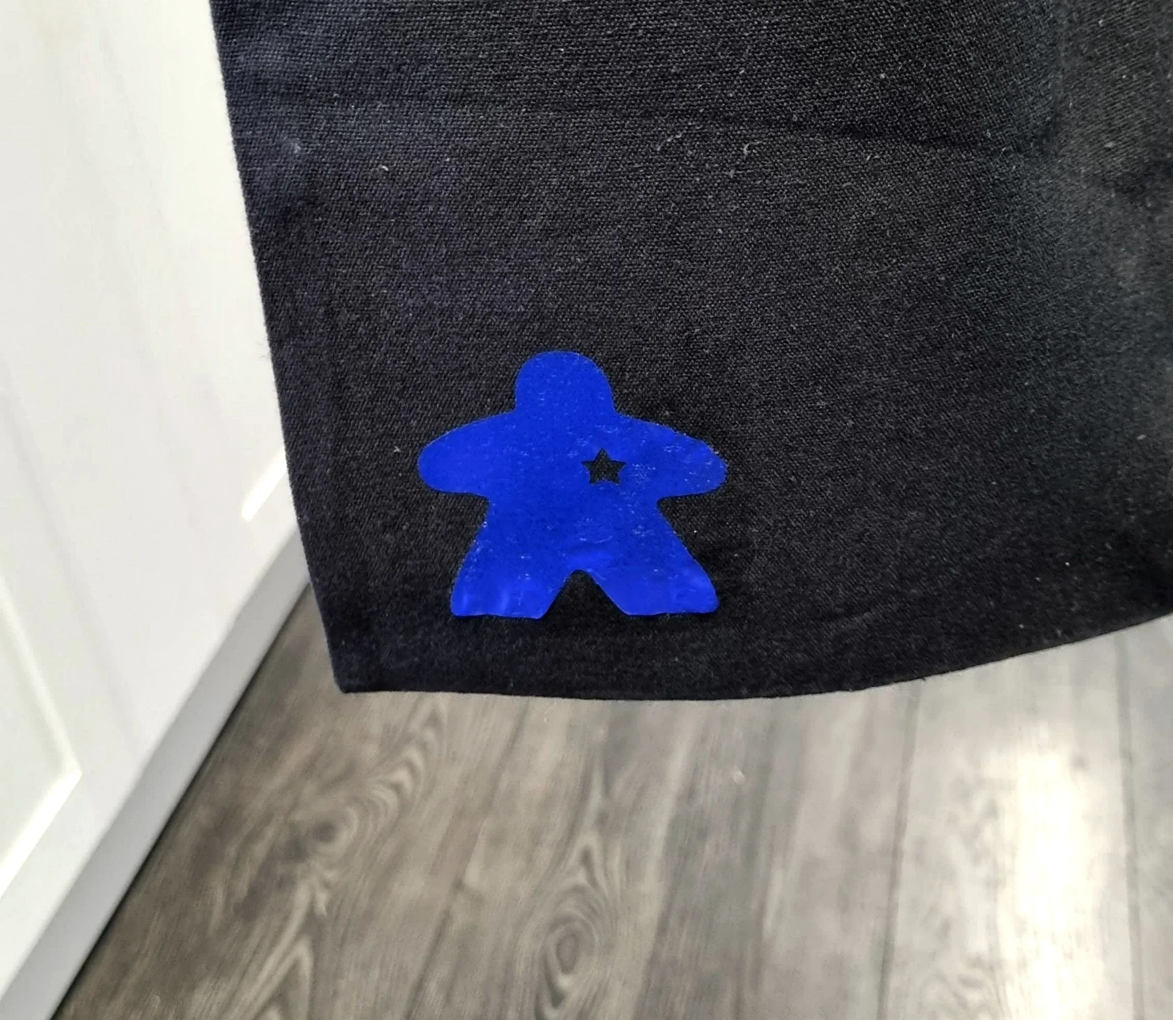 6cm iron on VINYL MEEPLE PATCH in a variety of colours