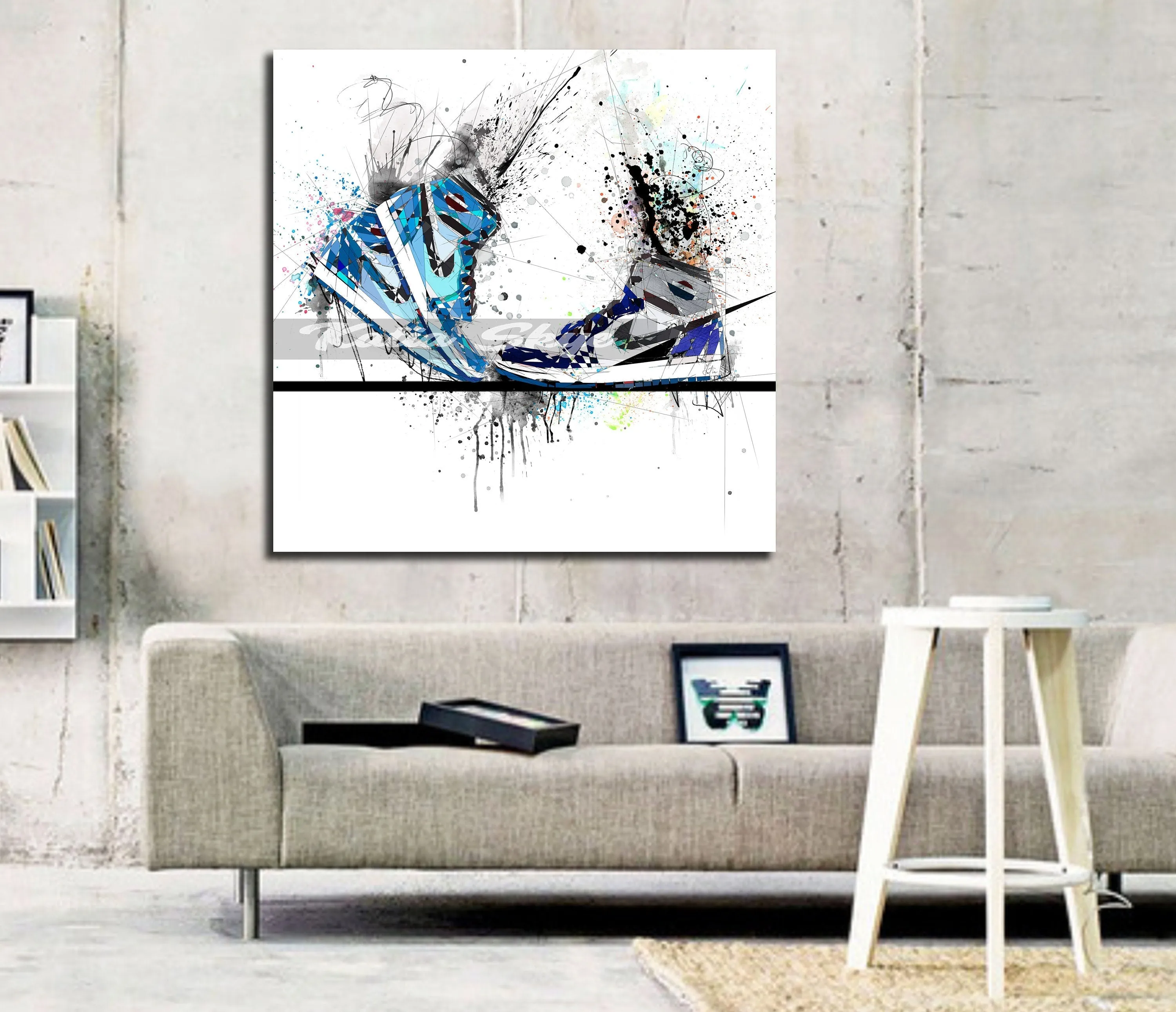 ABSTRACT KISSING SNEAKERS ART INSPIRED BY AIR JORDANS SNEAKERS //SNK-AJ12