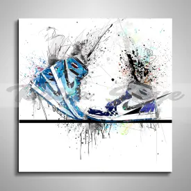 ABSTRACT KISSING SNEAKERS ART INSPIRED BY AIR JORDANS SNEAKERS //SNK-AJ12