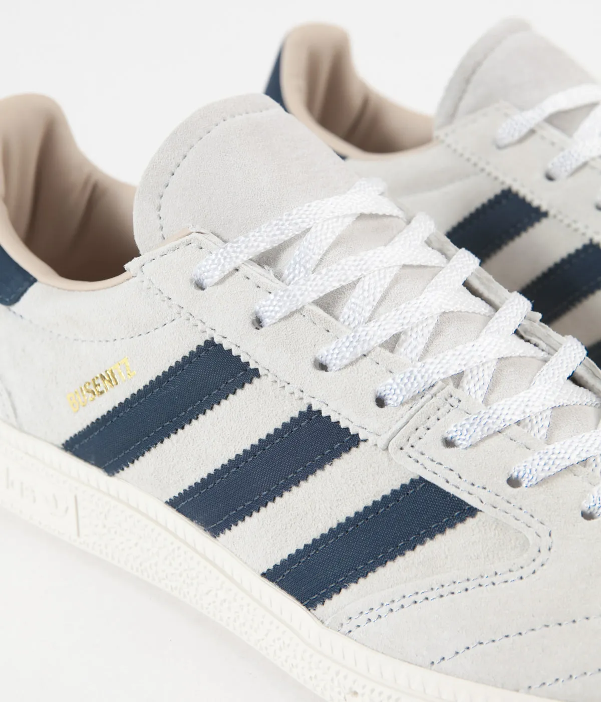 Adidas Busenitz Vintage Shoes - Crystal White / Legacy Blue / Chalk White