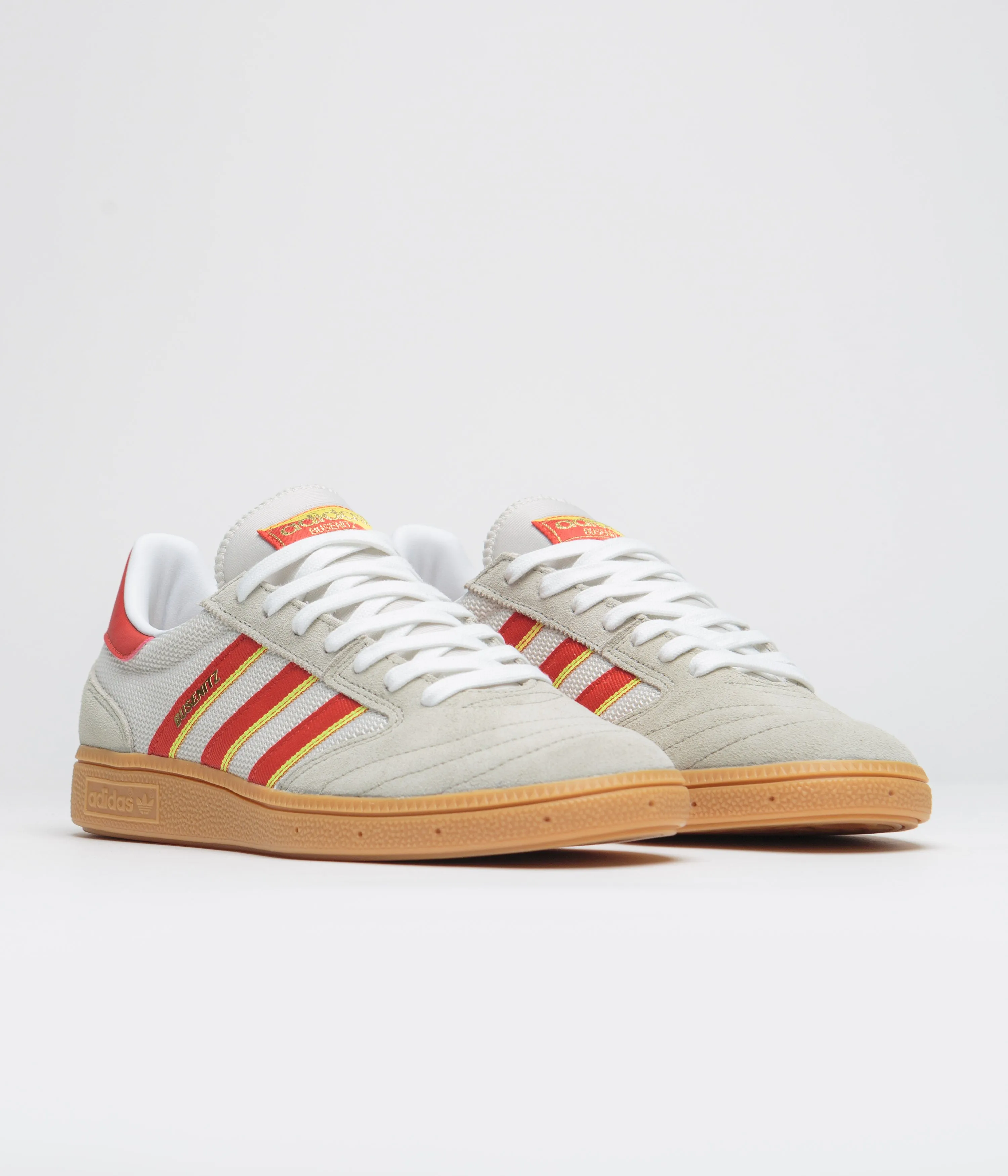 Adidas Busenitz Vintage Shoes - Feather Grey / Red / Orbit Grey