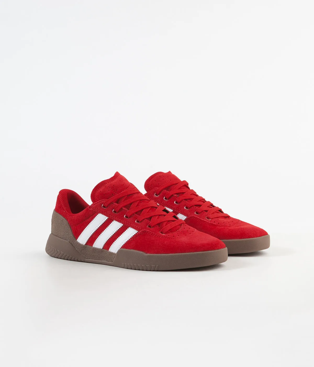 Adidas City Cup Shoes - Scarlet / White / Gum