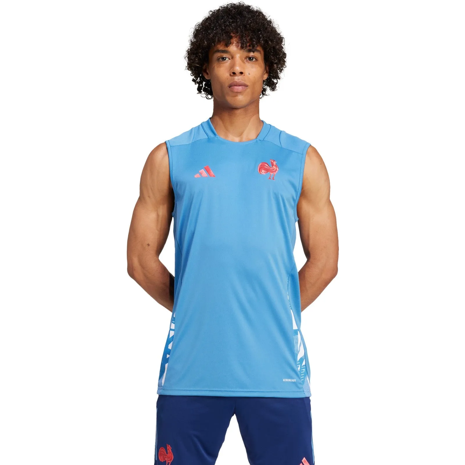 adidas France 2024/25 Rugby Training Sleeveless Singlet