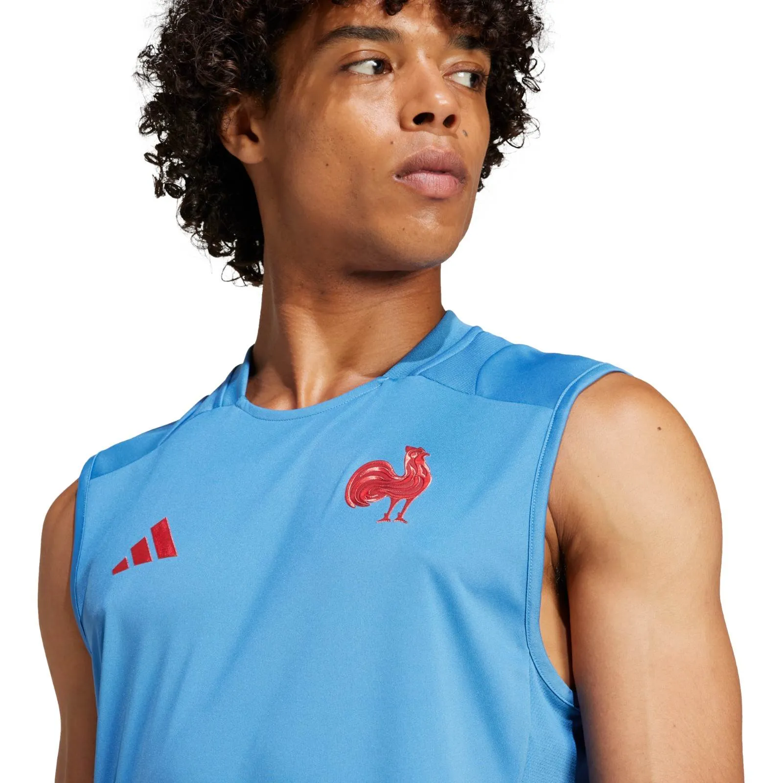 adidas France 2024/25 Rugby Training Sleeveless Singlet