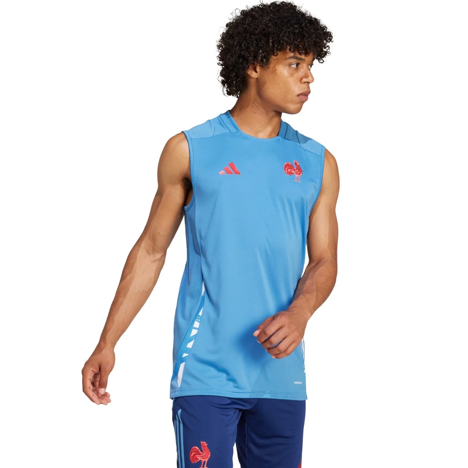 adidas France 2024/25 Rugby Training Sleeveless Singlet