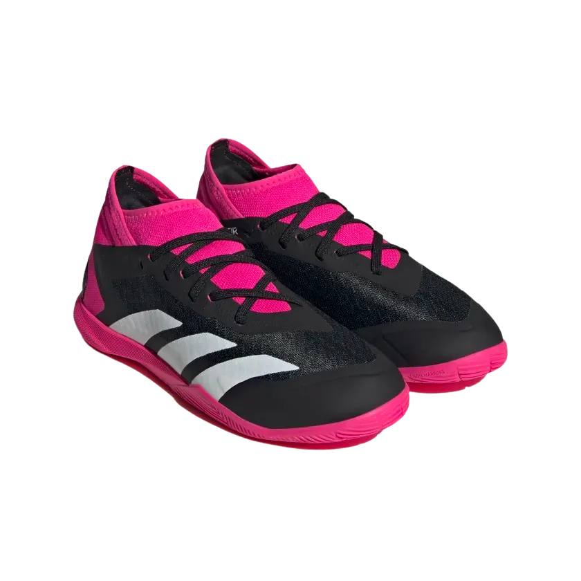 ADIDAS JR PREDATOR ACCURACY.3 IC- Core Black / Cloud White / Team Shock Pink 2