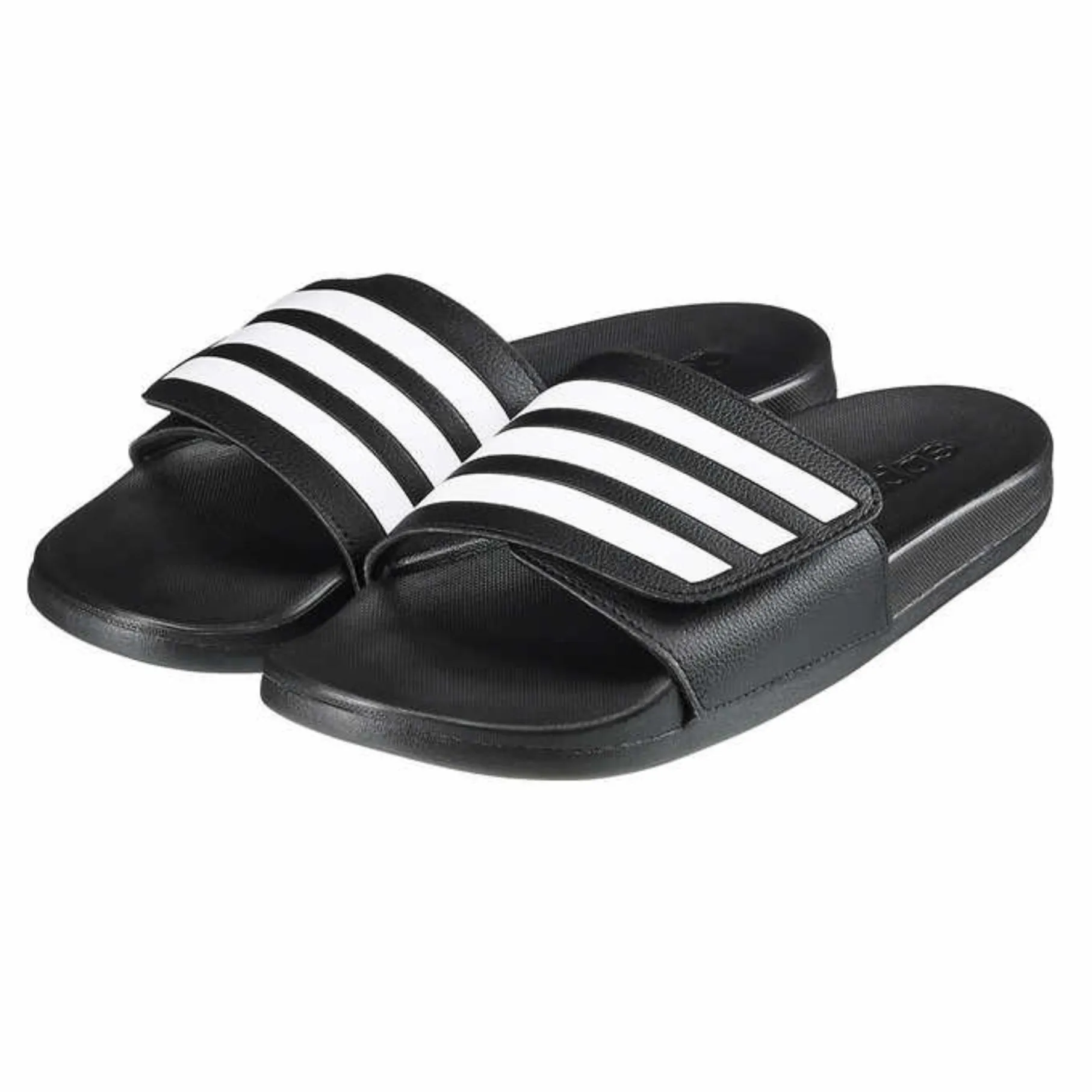 Adidas Men / Unisex Cloudfoam Three Stripes Adjustable Comfort Slide Sandal