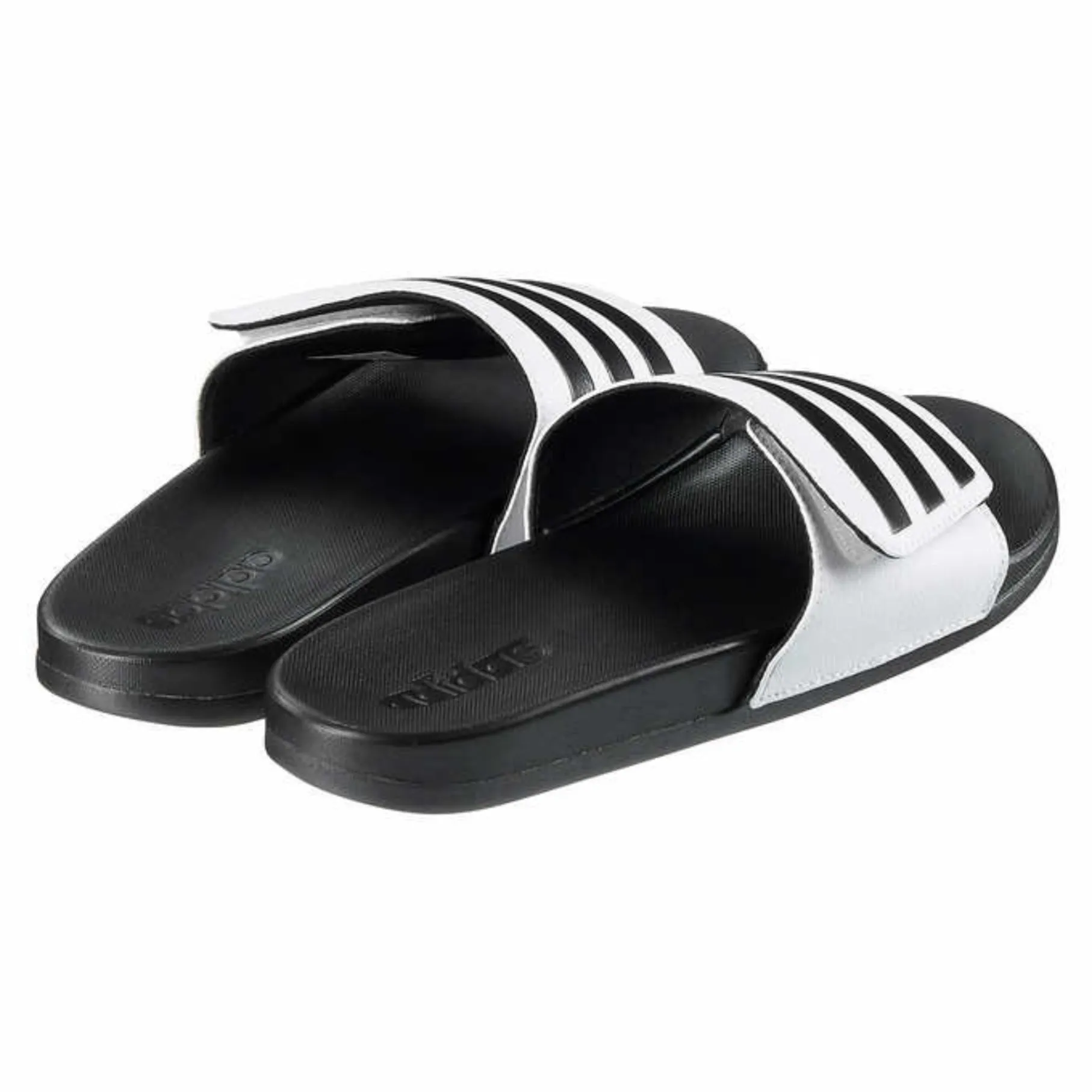 Adidas Men / Unisex Cloudfoam Three Stripes Adjustable Comfort Slide Sandal