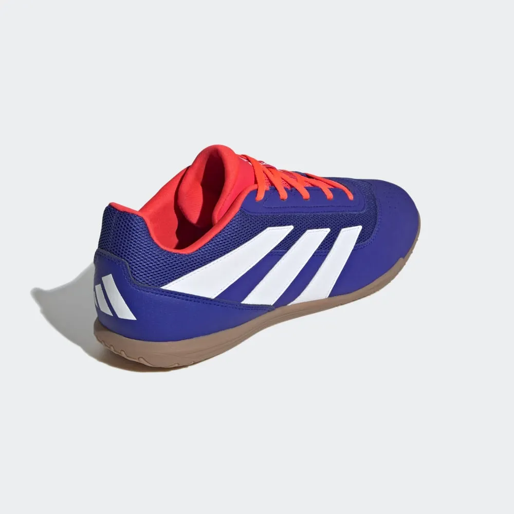 Adidas Predator Club IN Sala Football Shoes (White/Lucid Blue/Solar Red)