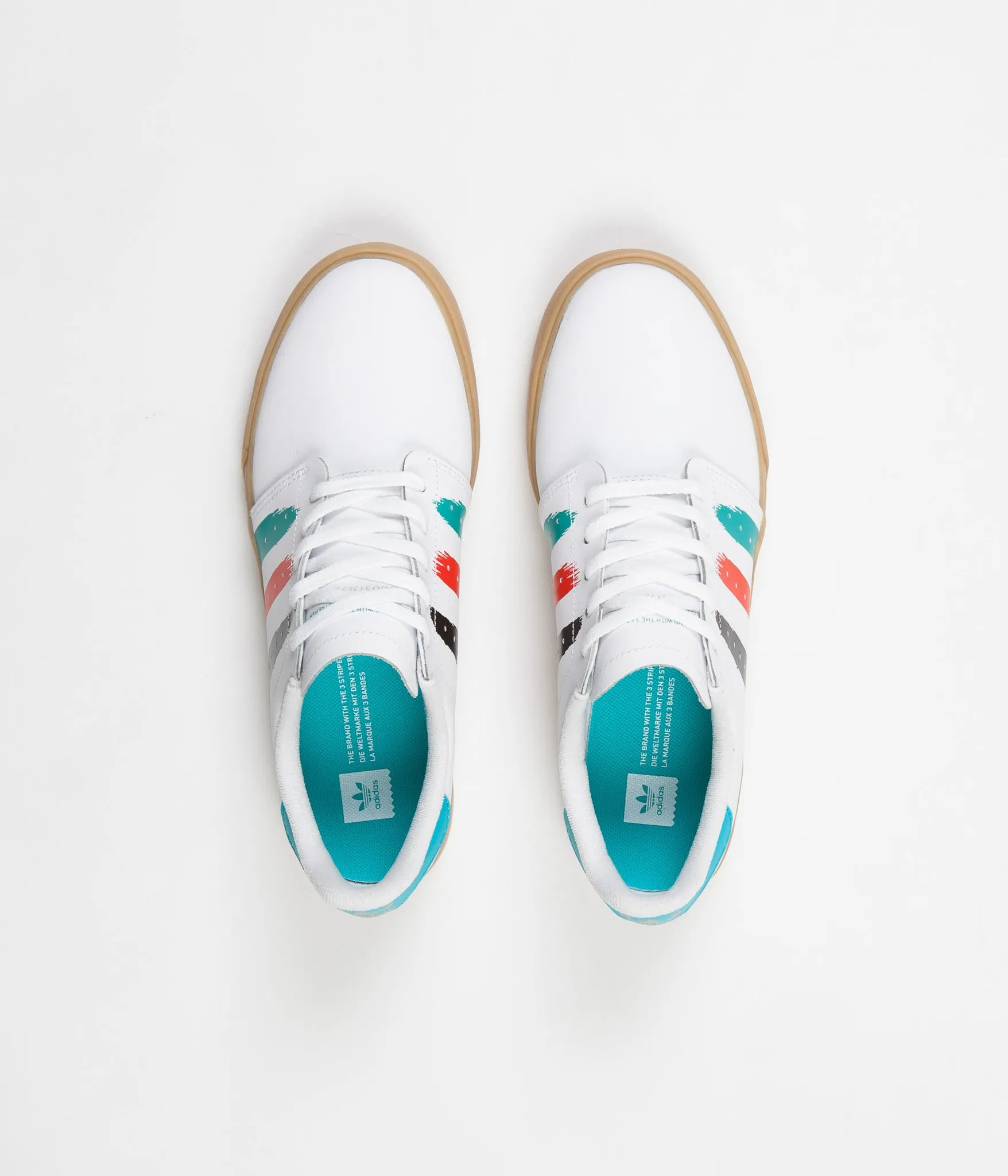 Adidas Seeley Court Shoes - White / Energy Blue / Energy