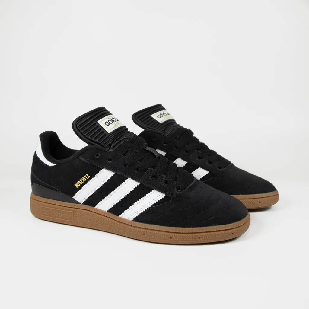 Adidas Skateboarding - Busenitz Shoes - Core Black / Footwear White / Gold Metallic