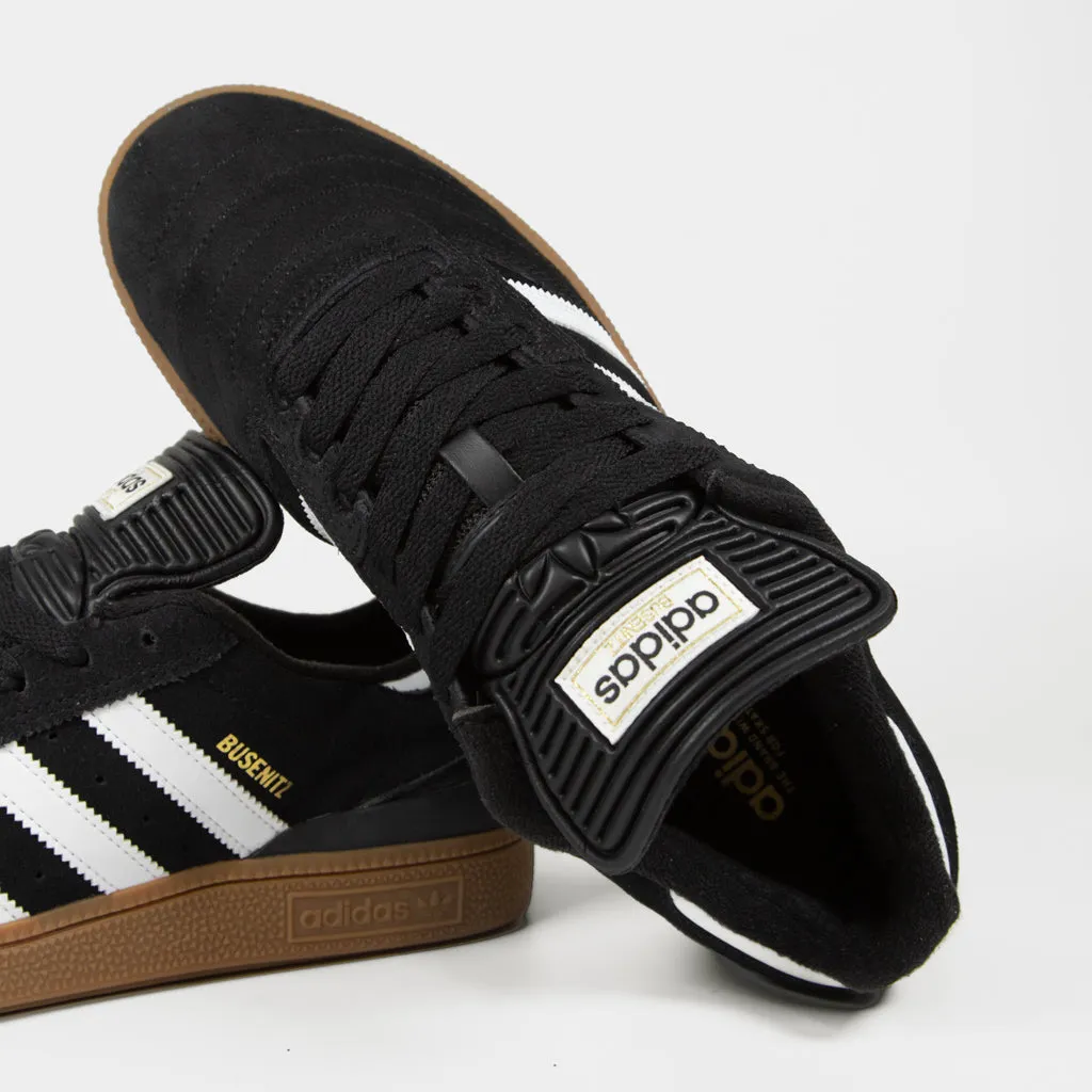 Adidas Skateboarding - Busenitz Shoes - Core Black / Footwear White / Gold Metallic