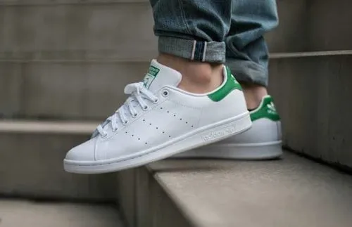 Adidas Stan Smith Green Heel Tab Lifestyle Men