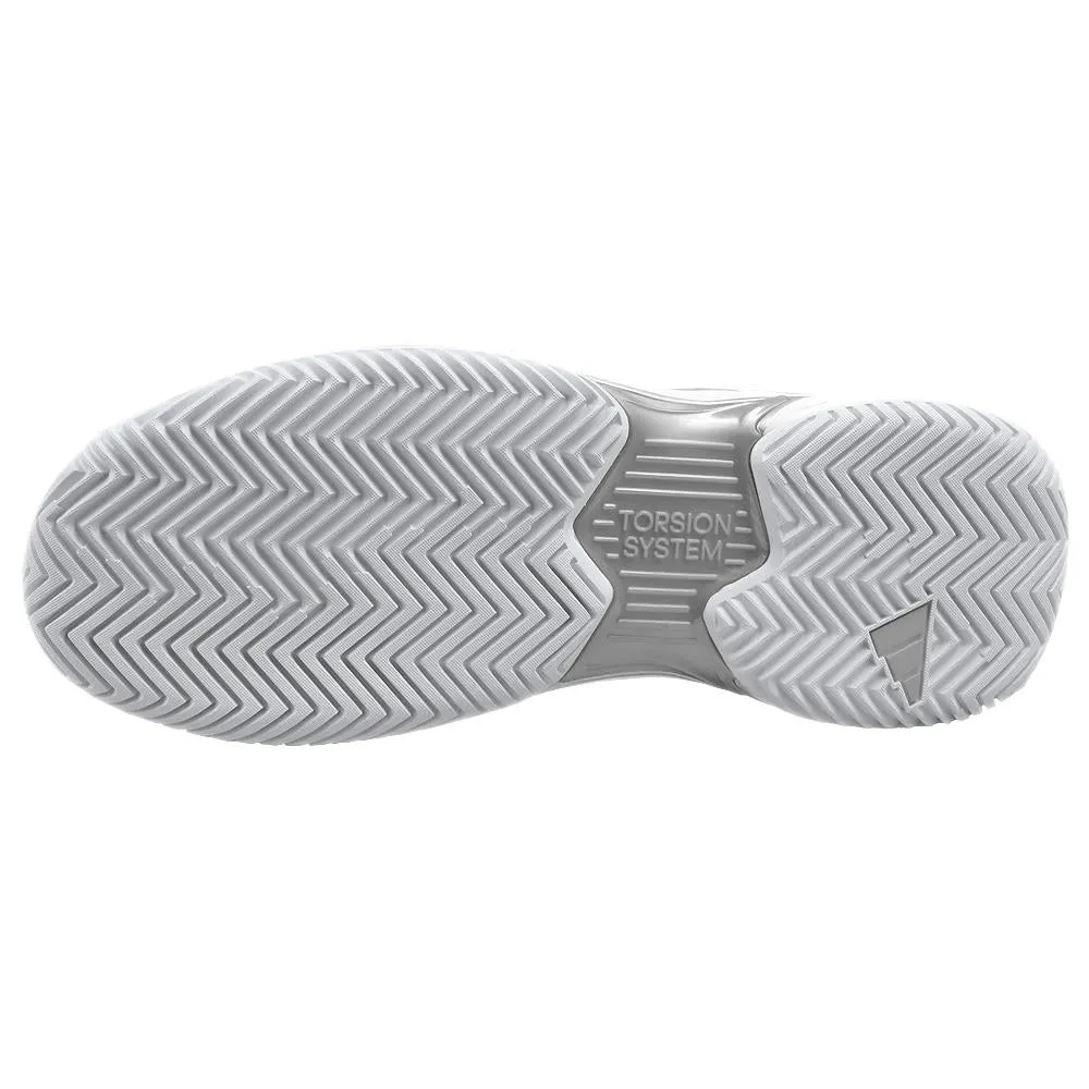 adidas Women's CourtJam Control - Cloud White/Silver Metallic