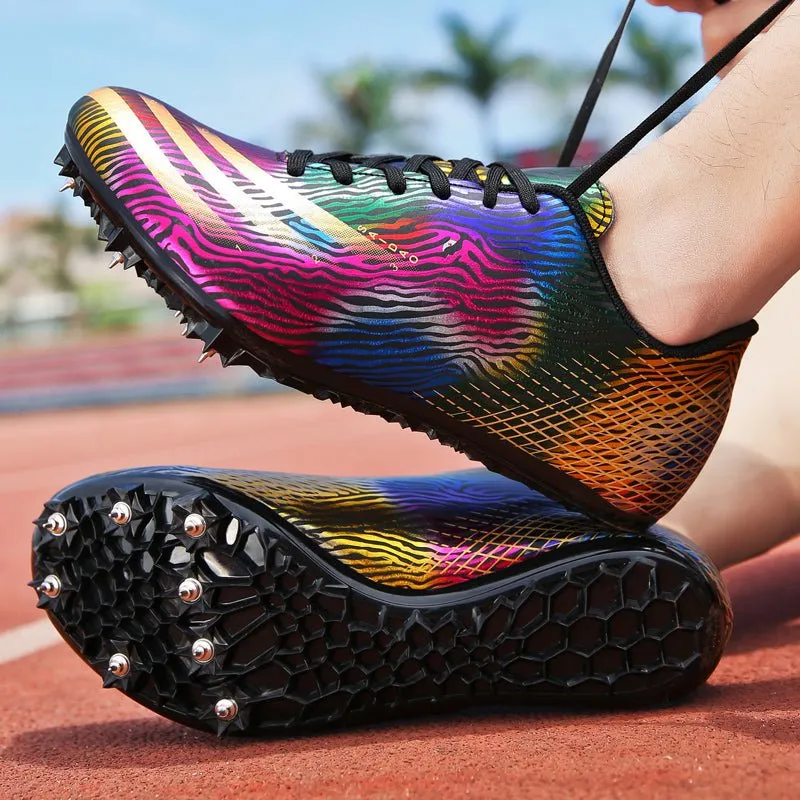 Adult Track and Field Sprinting Long Jump running Spikes nail Shoes Sport Sneaker