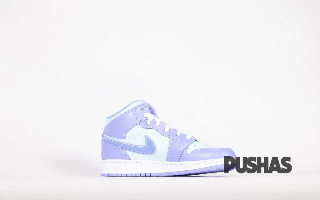 Air Jordan 1 Mid 'Purple Aqua' GS