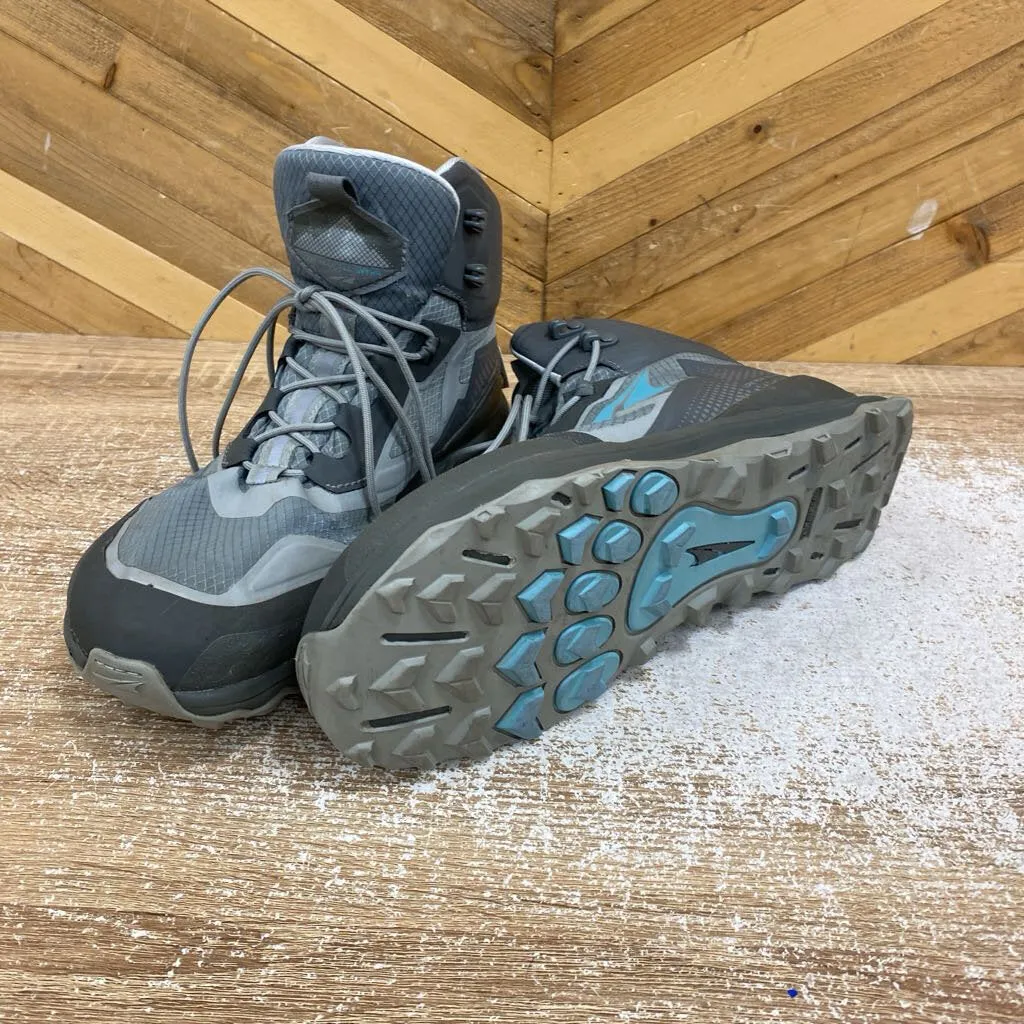 Altra- EGO lone peak mid boot- MSRP $219: Grey/Light Teal -women-w 11