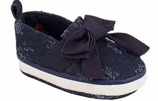 Baby Deer Distressed Denim Slip Ons