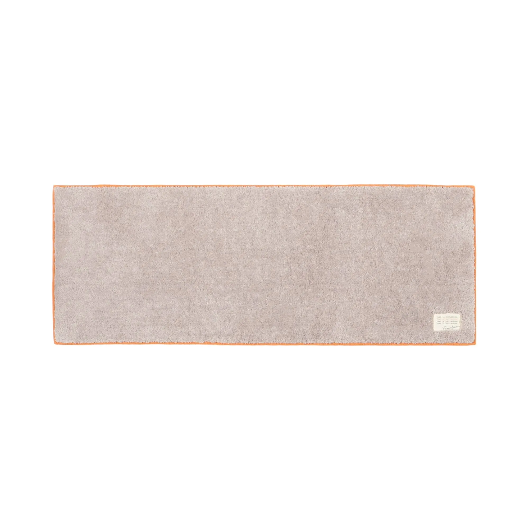 Bicolor Kitchen Mat S Beige x Orange