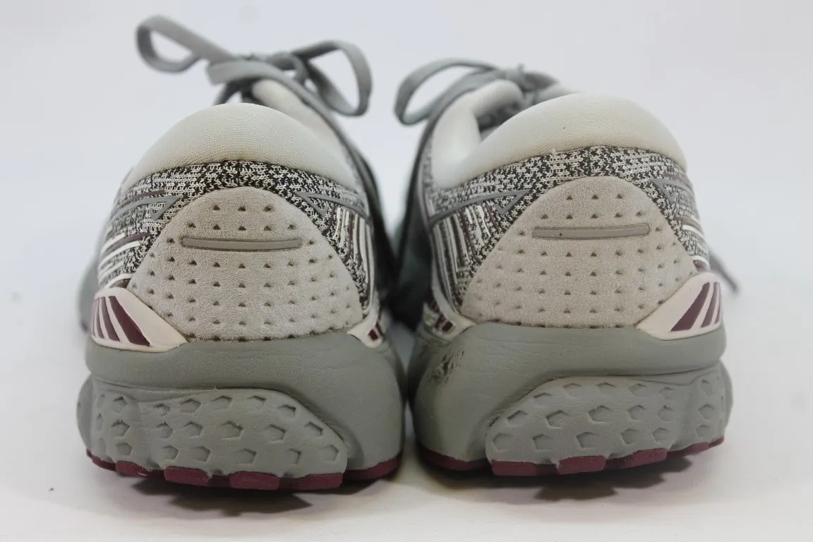 Brooks Adrenaline Gts 19 Women's Grey/White/Fig Sneakers 9.5M(ZAP9830)