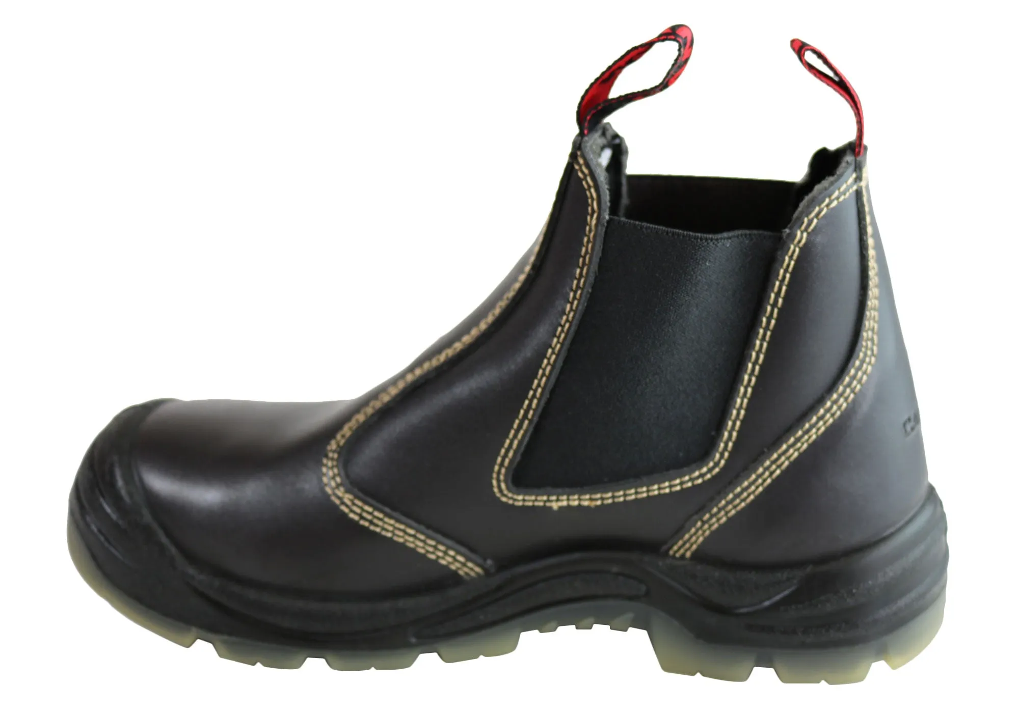 Canyon Tradesman Mens Steel Toe Cap Elastic Sided Pull On Work Boots