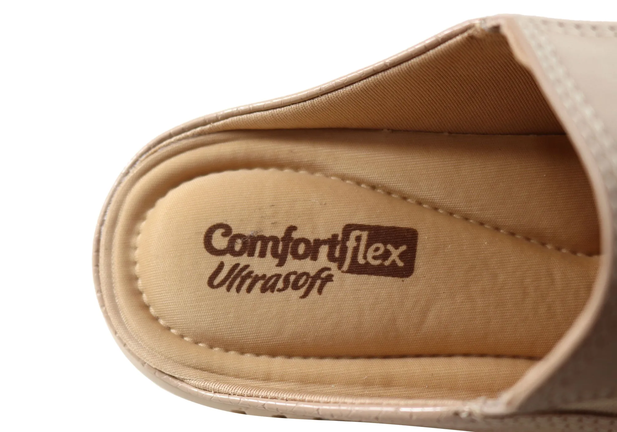 Comfortflex Tanya Womens Comfortable Closed Toe Open Back Mules