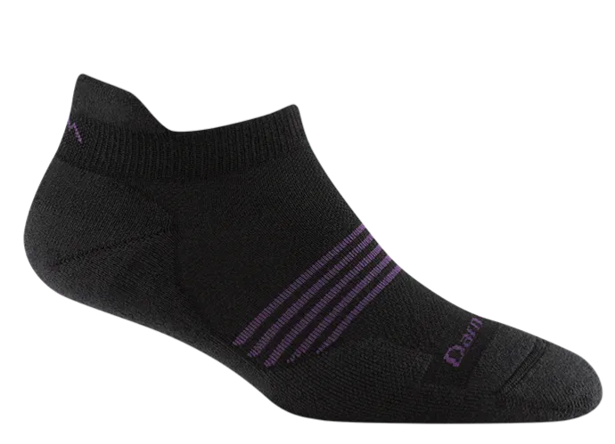 Darn Tough Element No Show Tab Lightweight Running Sock (Women's) - Black