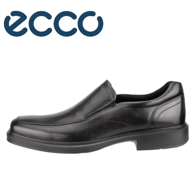 Ecco Helsinki Black Leather Slip On Shoe Black