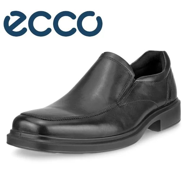 Ecco Helsinki Black Leather Slip On Shoe Black