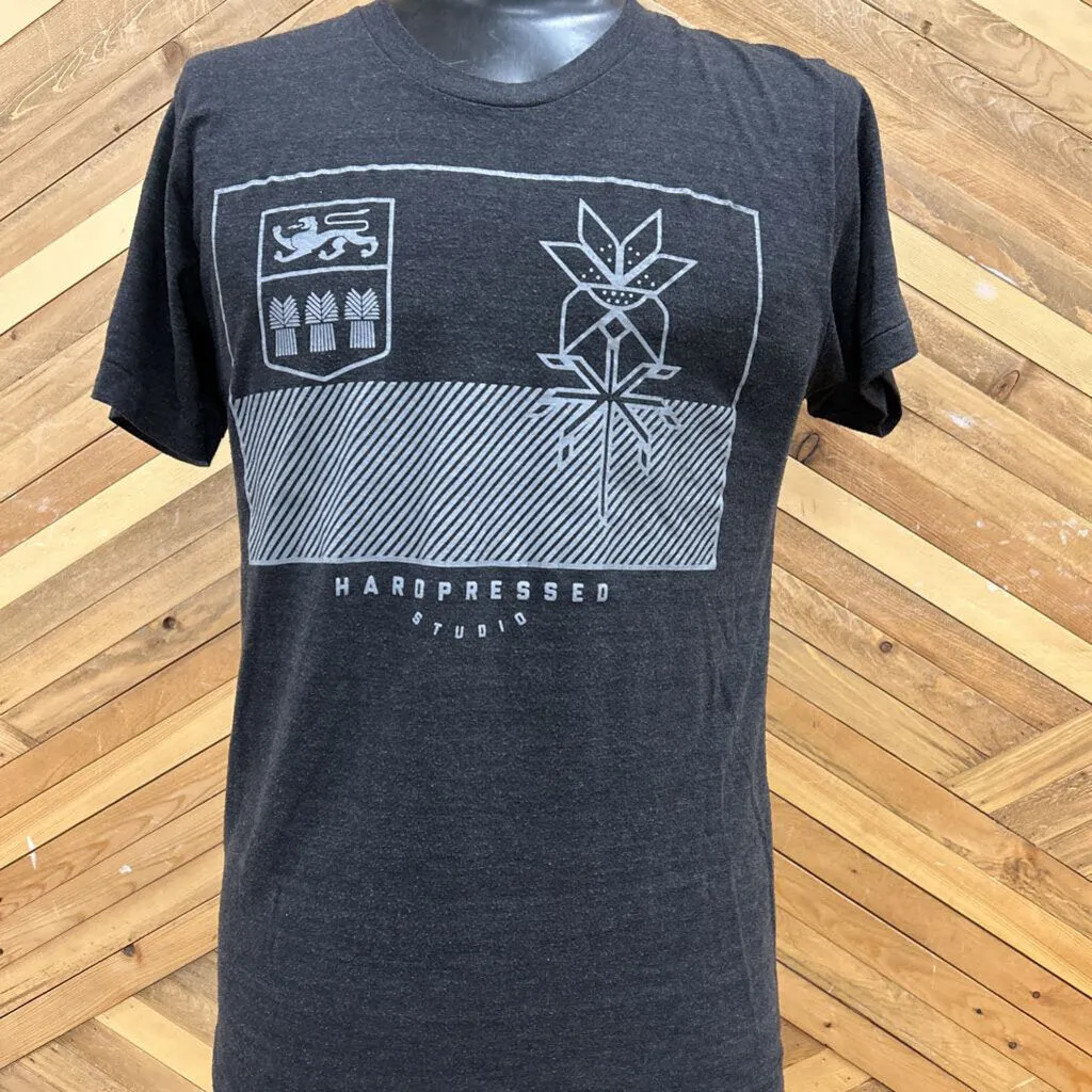 Hardpressed - Sask Flag T-Shirt - MSRP $44: Black-unisex-MD