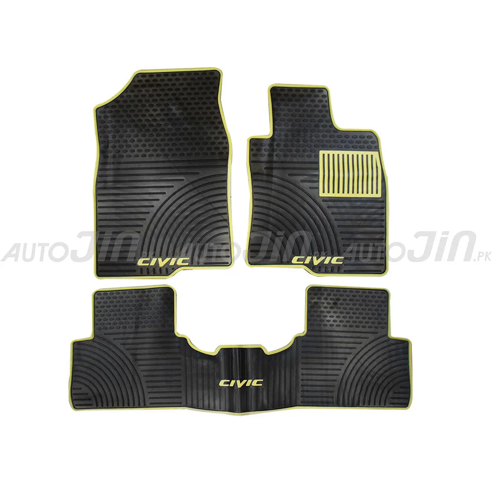 Honda Civic PVC Floor Mats - Black 2016-21