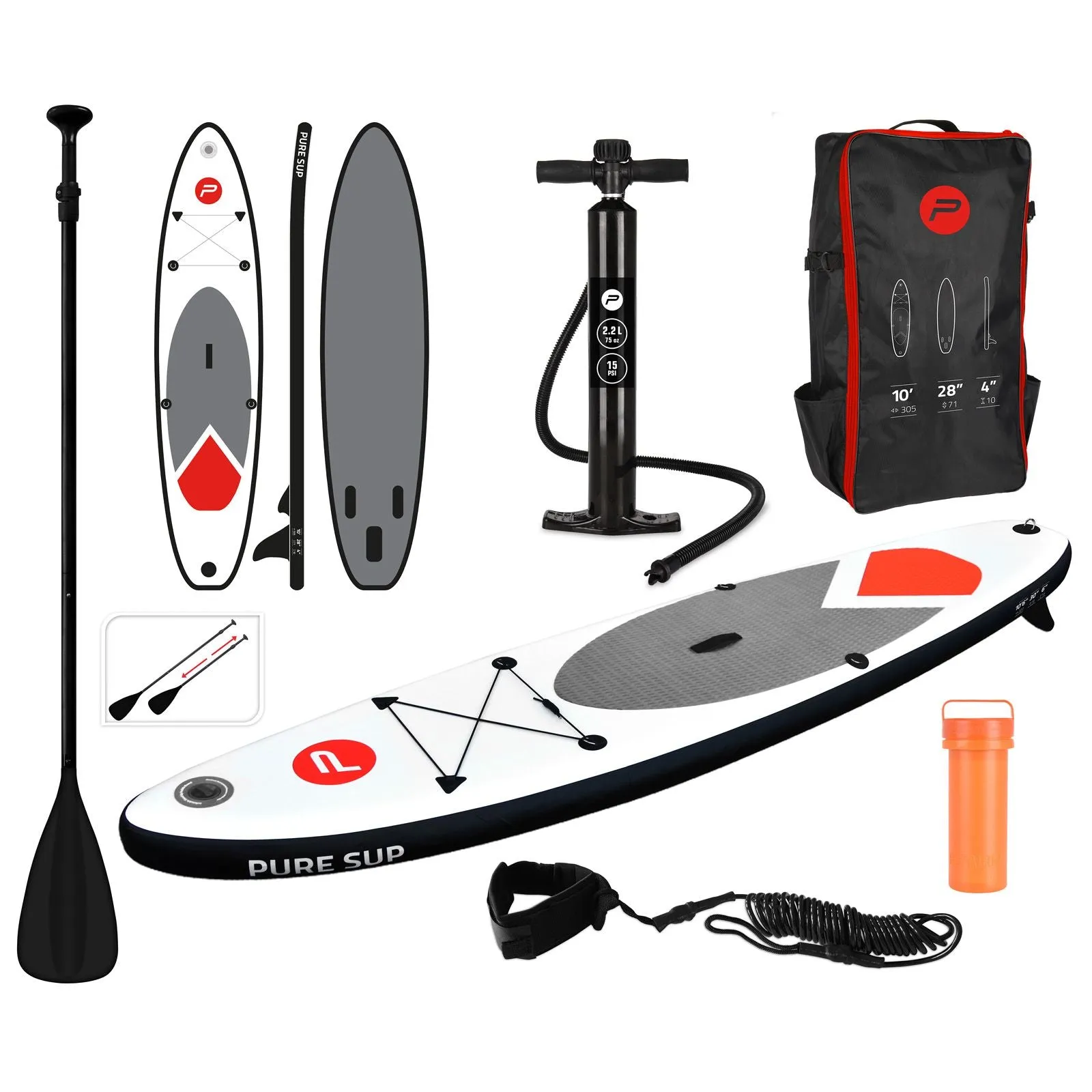 Inflatable Stand Up Paddle Board 305x71x10cm SUP Accessories