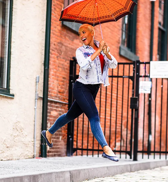 ja-vie denim tropical jelly flats shoes