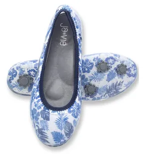 ja-vie denim tropical jelly flats shoes