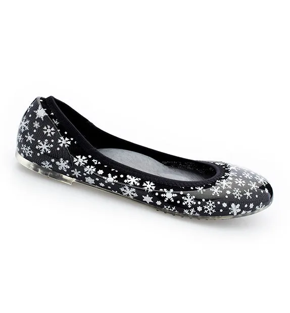 ja-vie snowflake jelly flats shoes