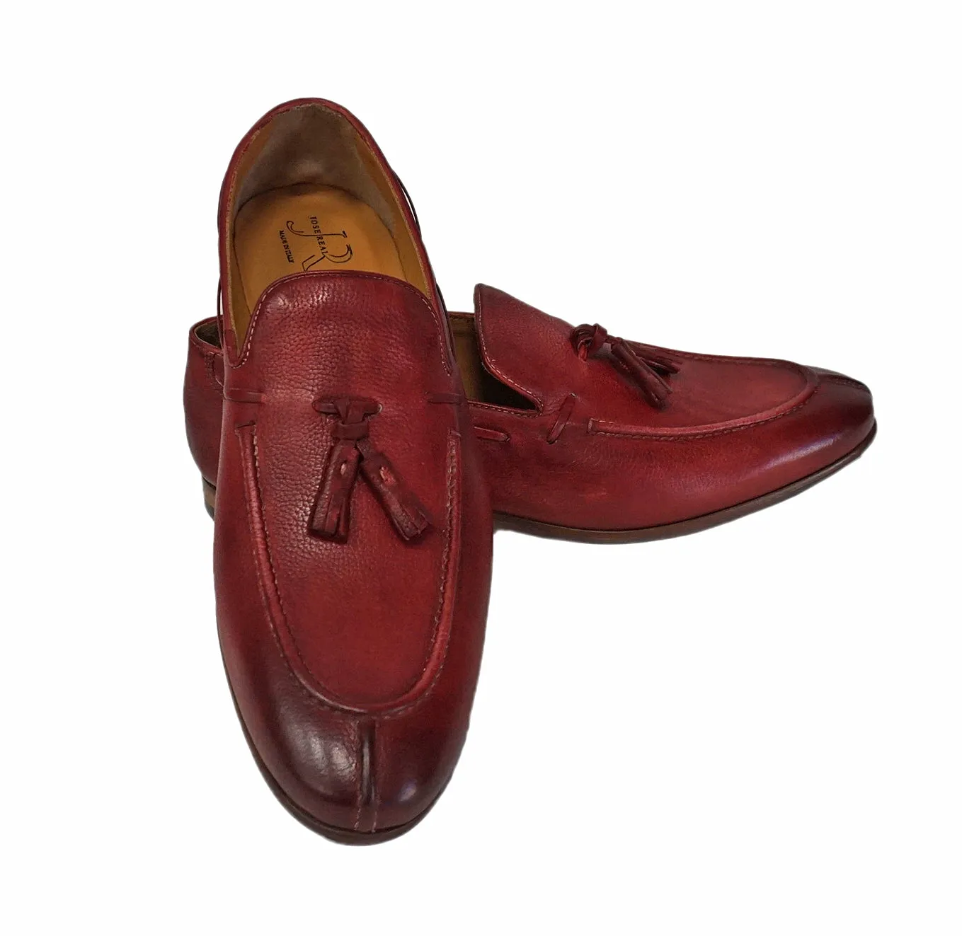 Jose Real Red Italian Tassel Loafer