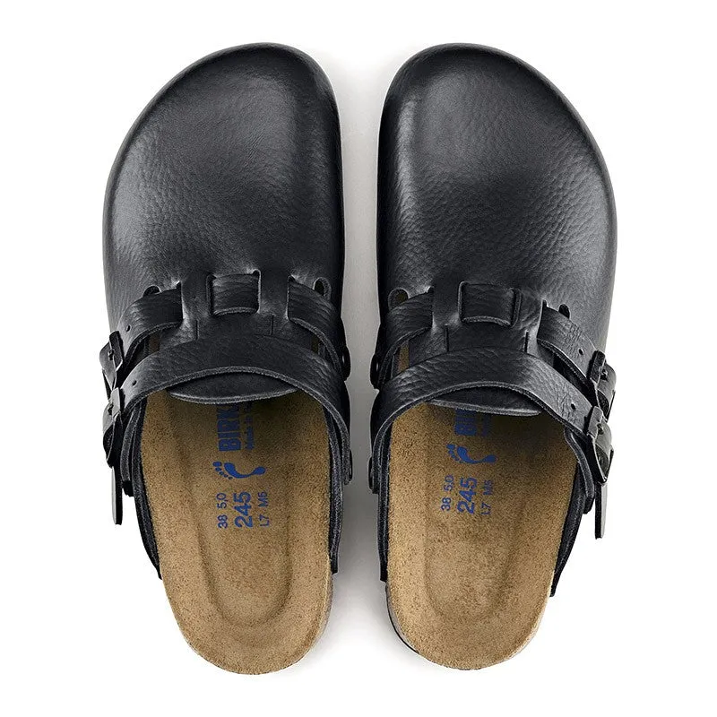 Kay Black Leather Work Clog - BIRKENSTOCK