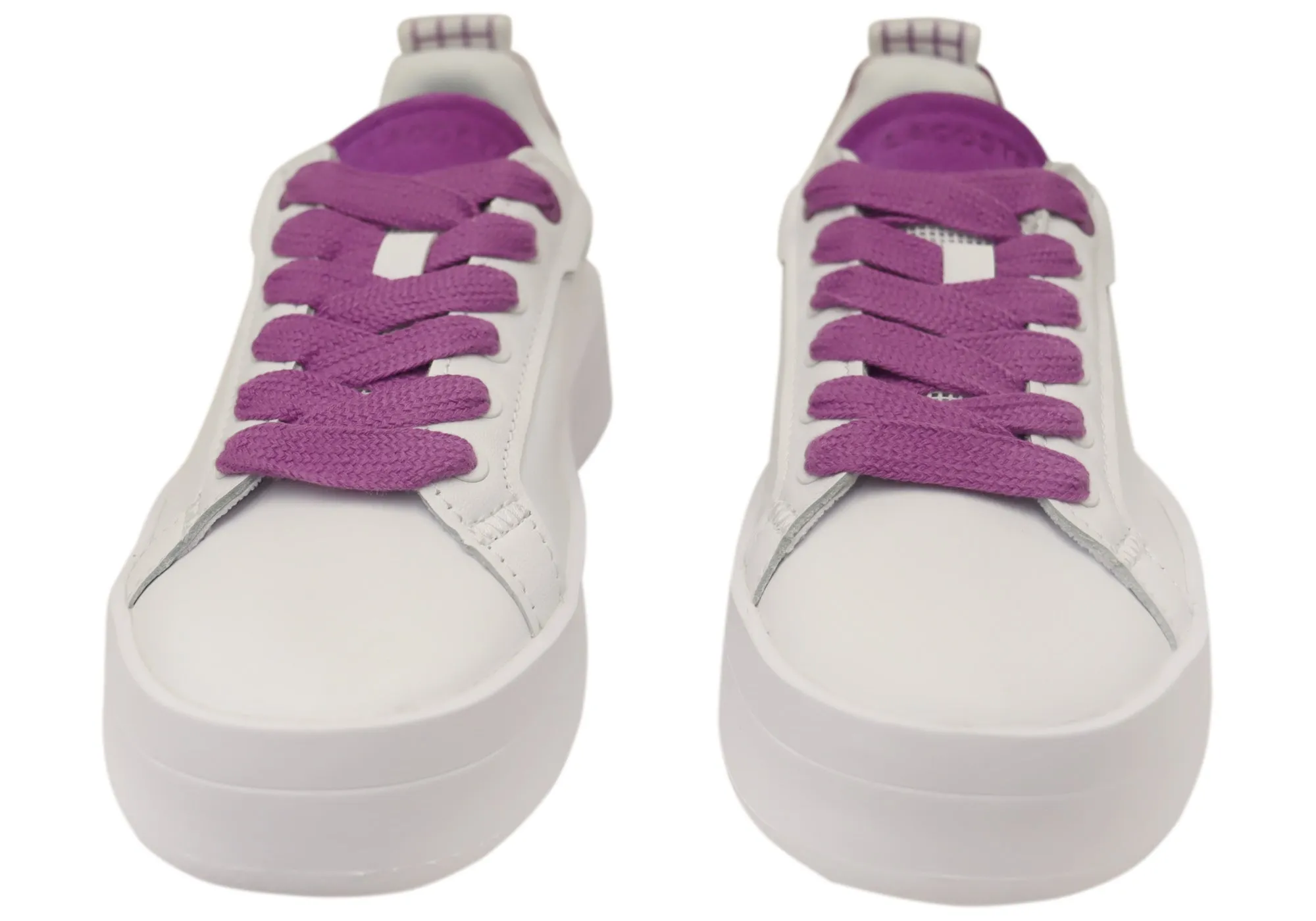 Lacoste Women Leather Lace Up Carnaby Platform Sneakers