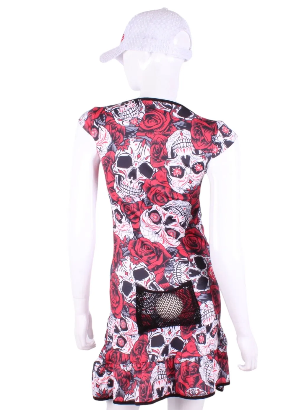 Limited Skull   Roses Monroe Tennis Dress