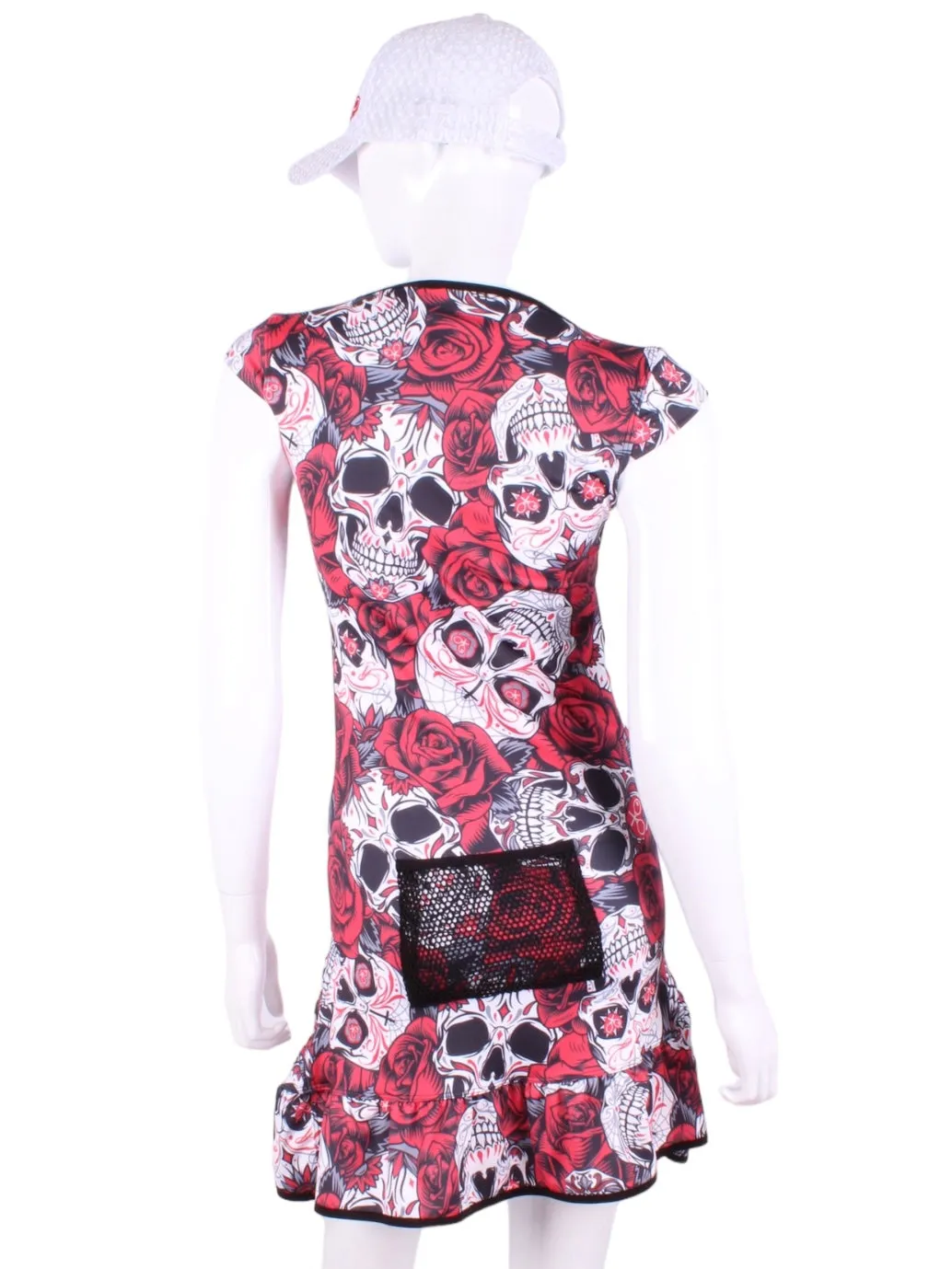 Limited Skull   Roses Monroe Tennis Dress