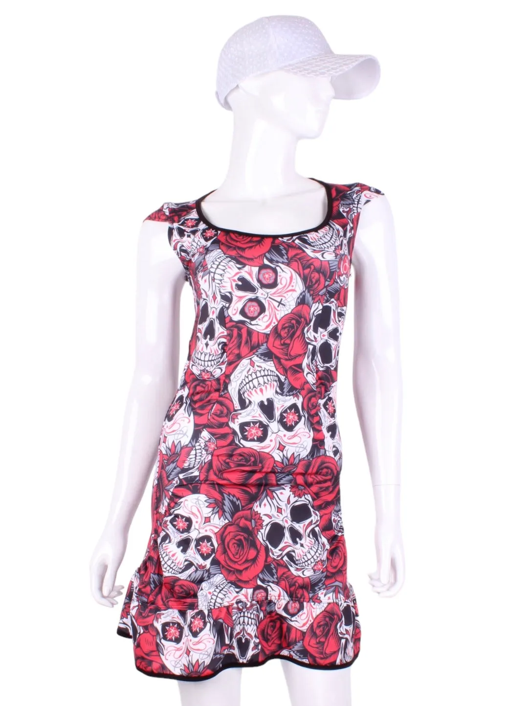 Limited Skull   Roses Monroe Tennis Dress