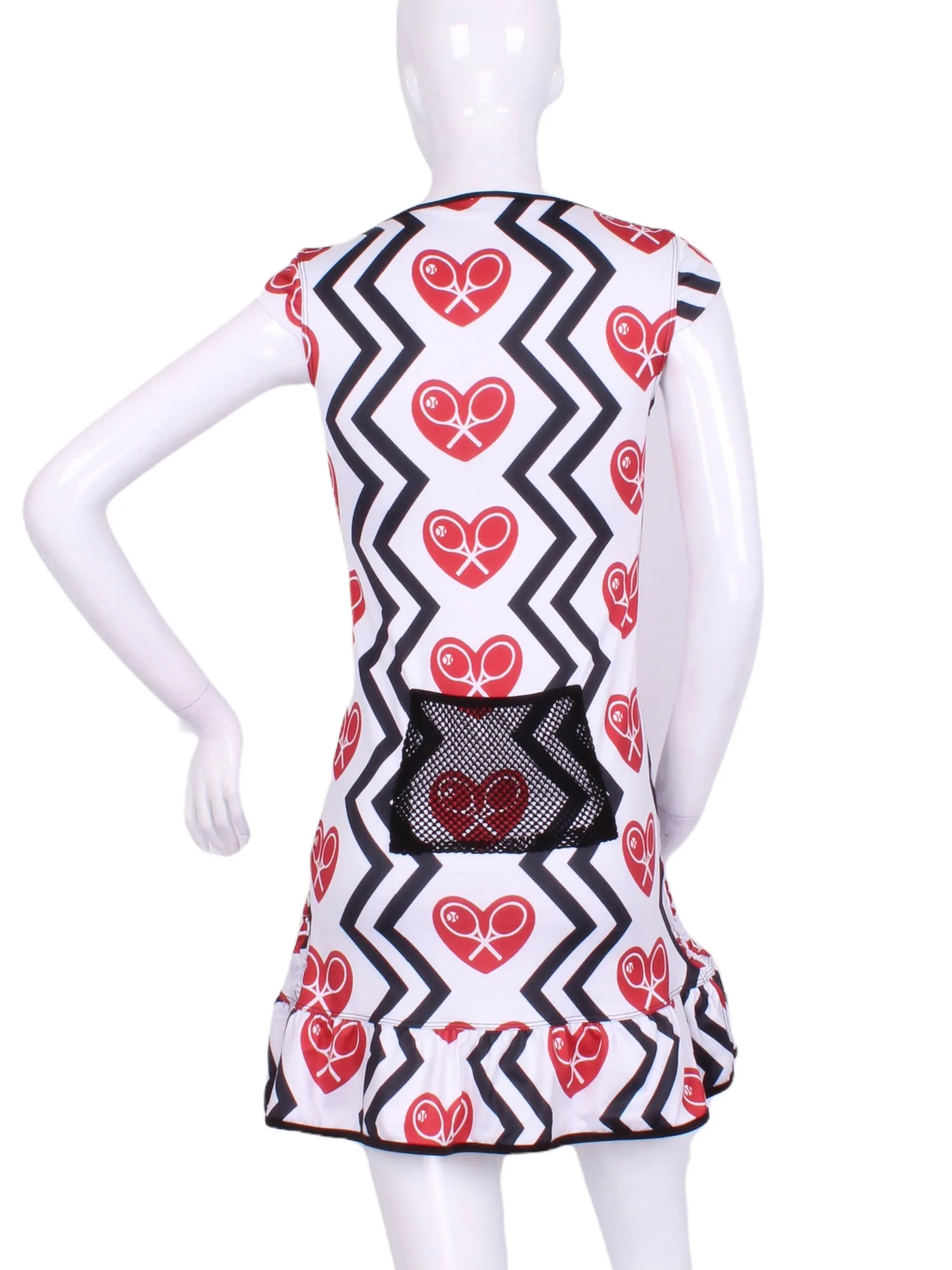 Limited Zig Zag Monroe Tennis Dress