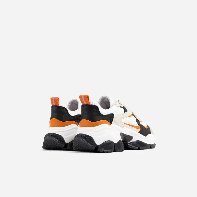 Linny Black Orange Chunky Sneakers