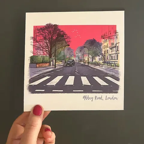 London Abbey Road Blank Card