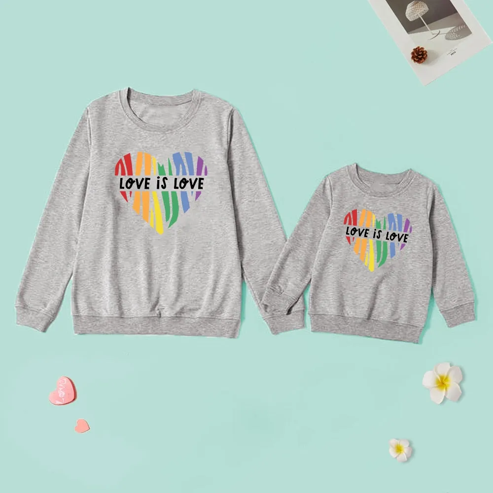 Love is Love - Mother and Daughter Matching Outfits