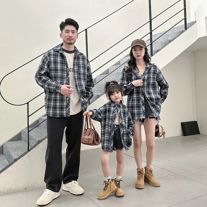 Matching Family Outfit - Plaid Long Sleeve Shirt