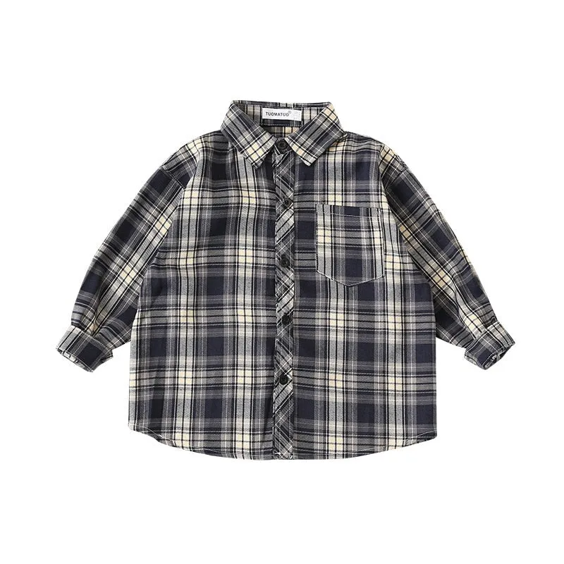 Matching Family Outfit - Plaid Long Sleeve Shirt