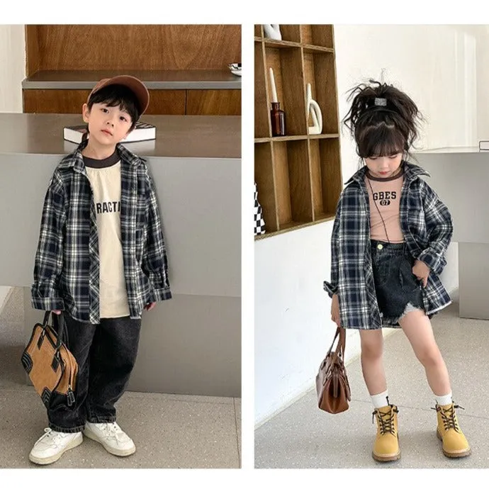 Matching Family Outfit - Plaid Long Sleeve Shirt